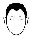 额头三